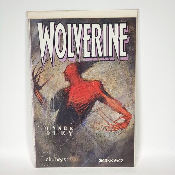 WOLVERINE Inner Fury #1 One Shot 1992 1st Print D.G. Chichester Bill Sienkiewicz - Picture 1 of 5